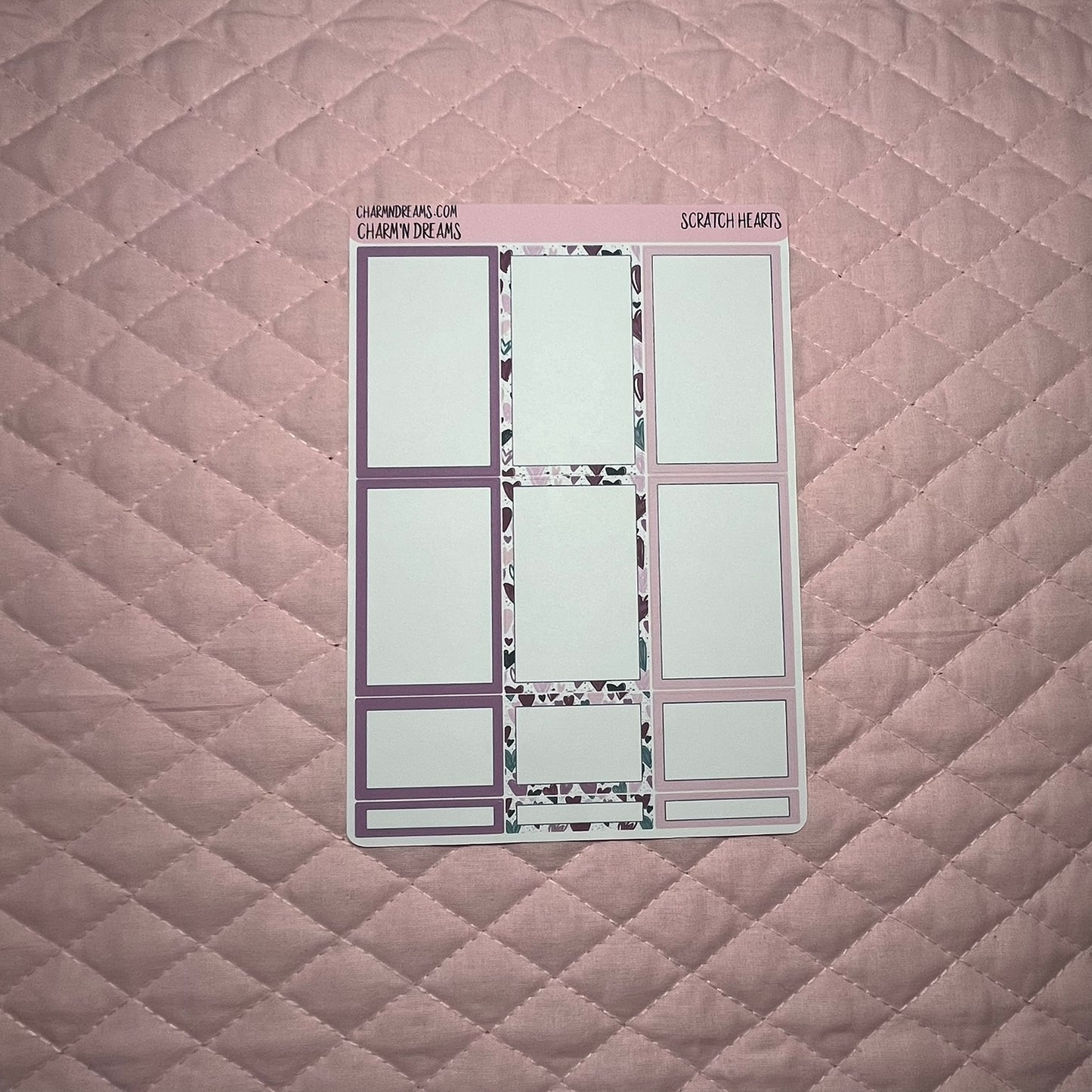 Scratch Hearts Planner Sticker Kit