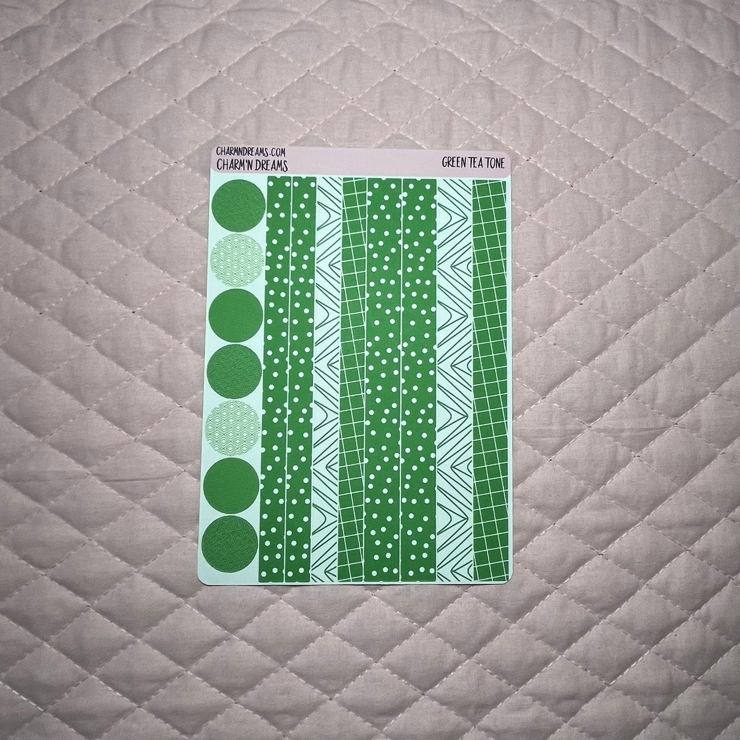 Green Tone Planner Sticker Kit