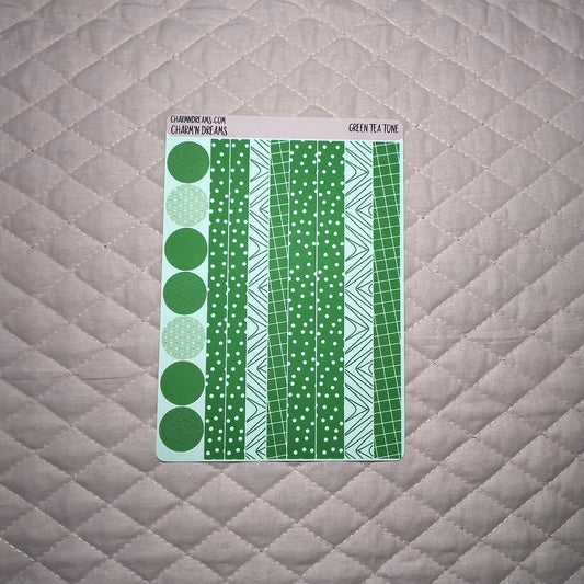 Green Tone Planner Sticker Kit
