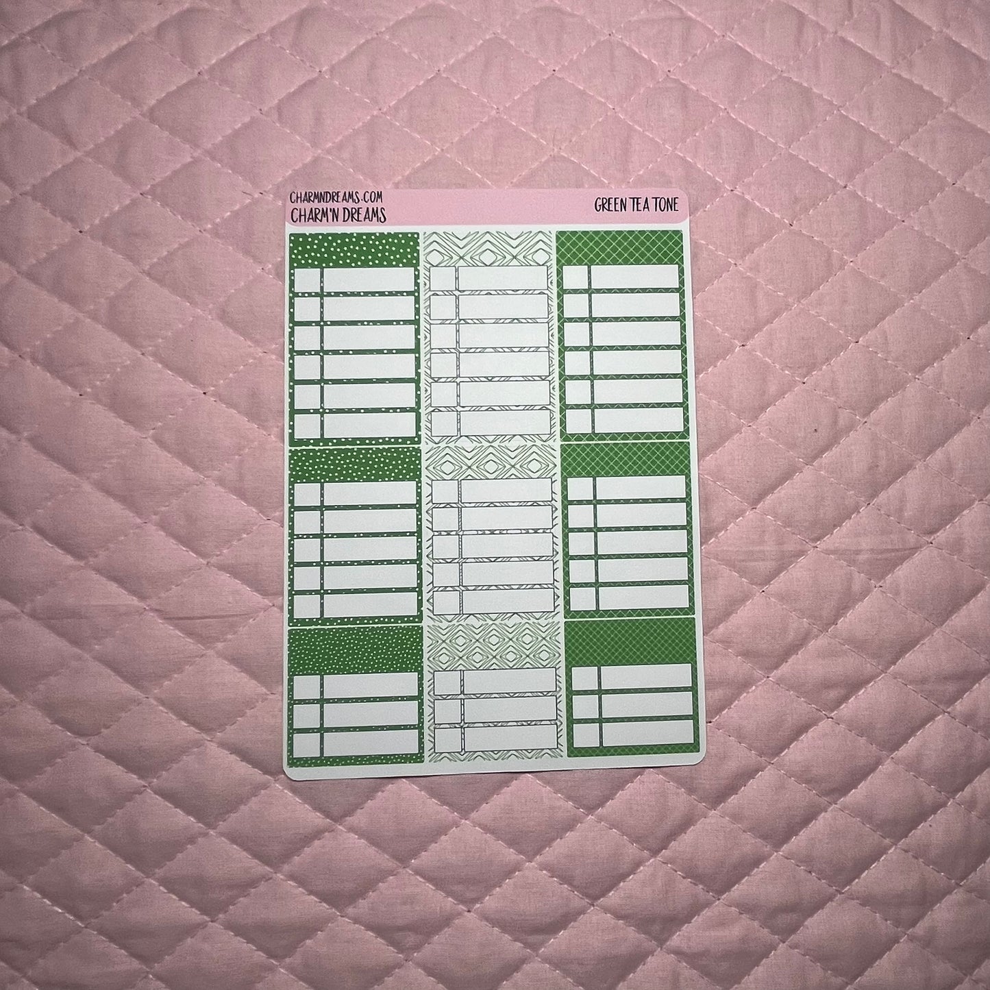 Green Tone Planner Sticker Kit