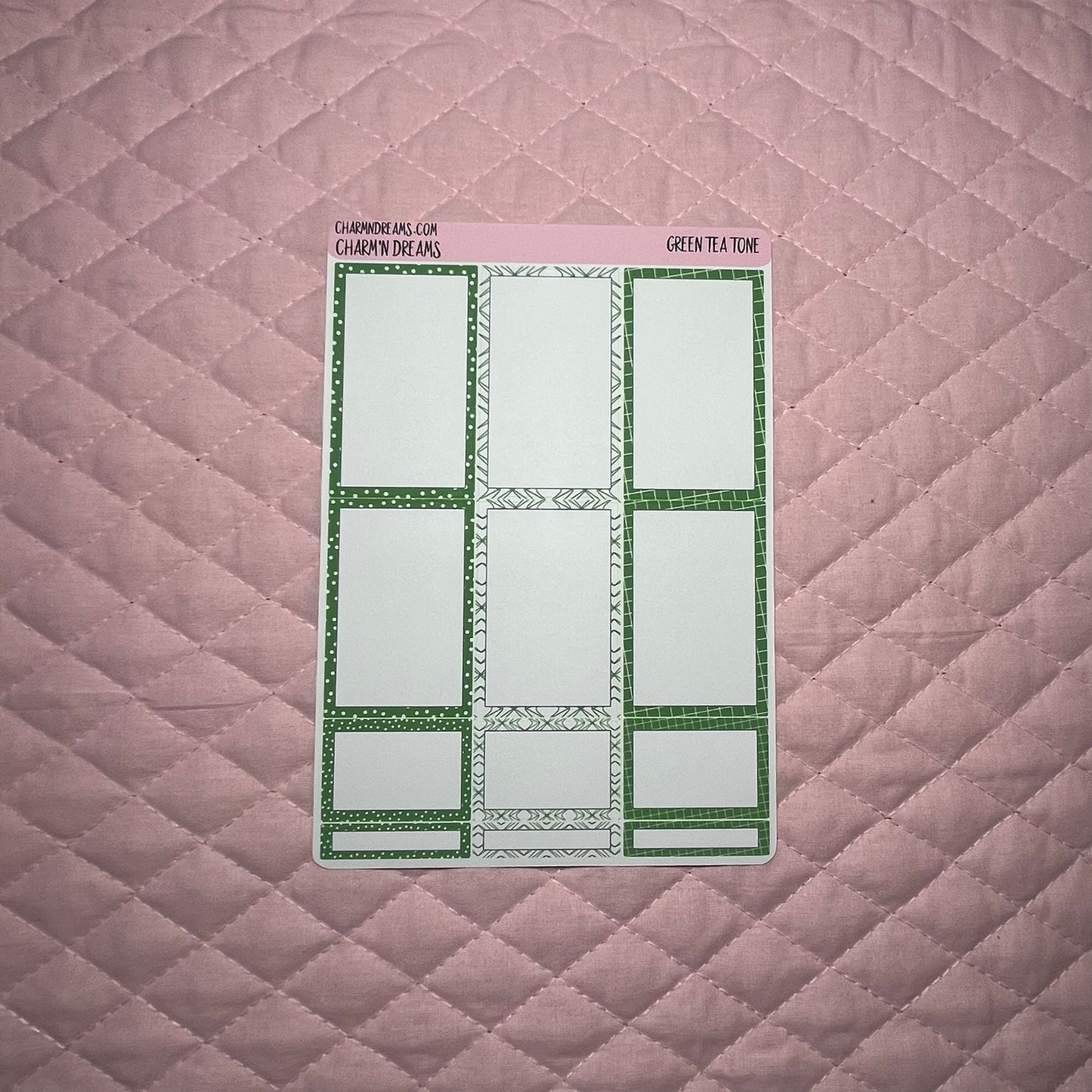 Green Tone Planner Sticker Kit