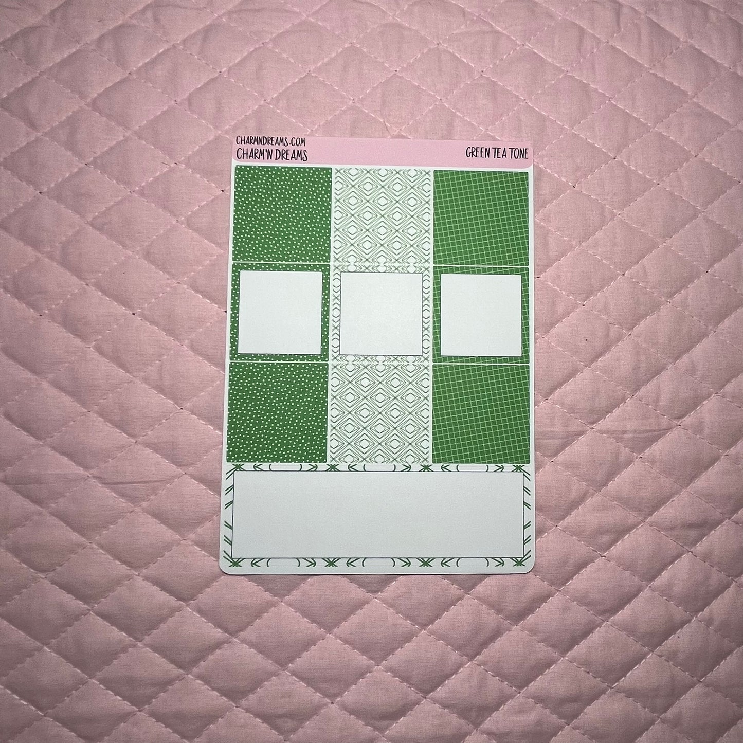 Green Tone Planner Sticker Kit