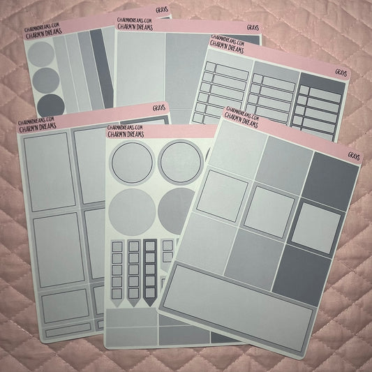 the Grays Planner Sticker Kit