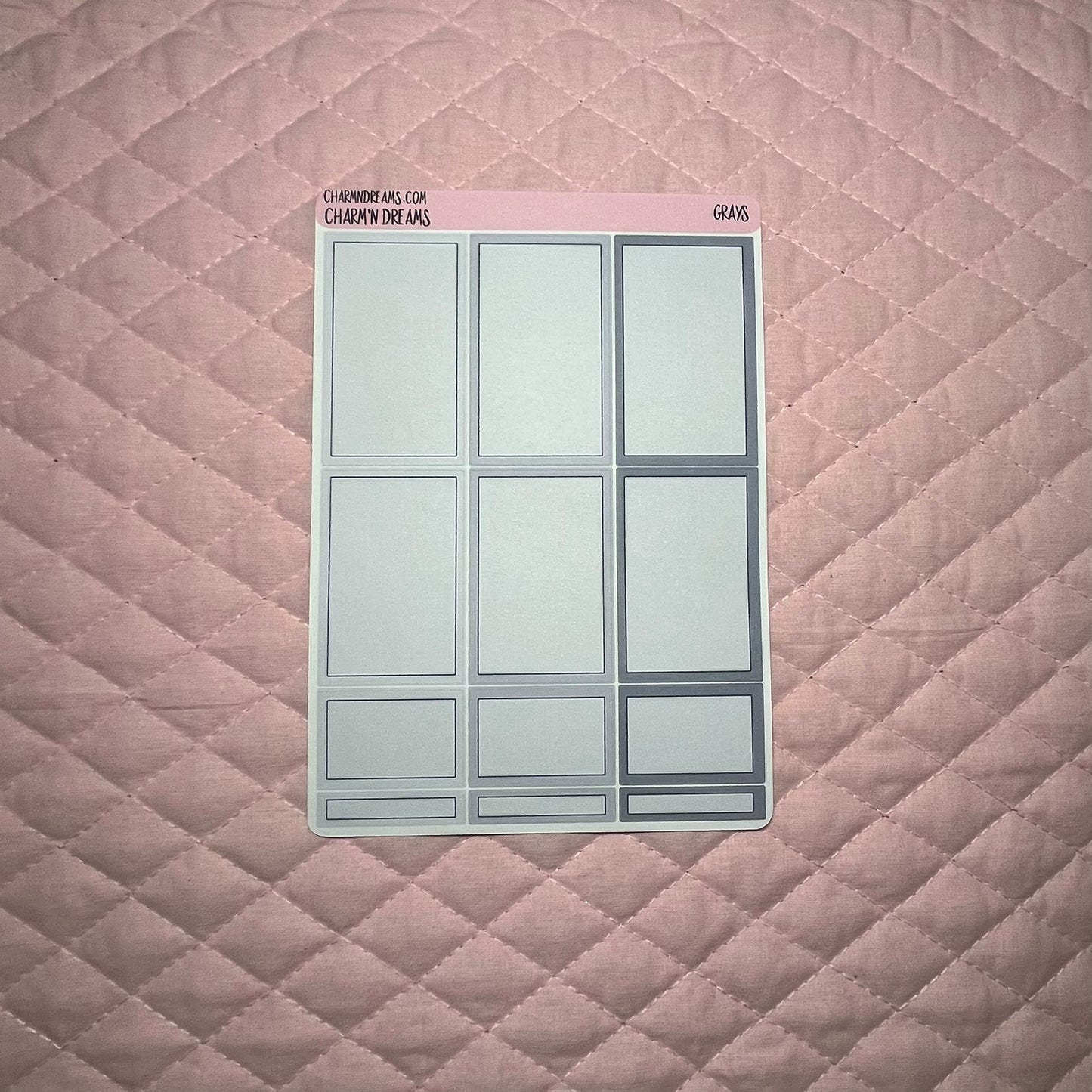 the Grays Planner Sticker Kit
