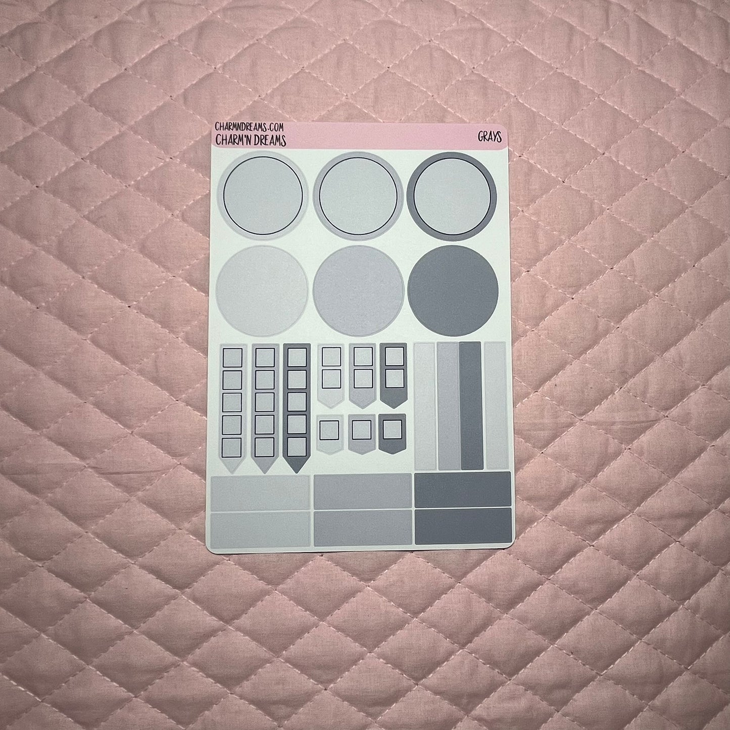 the Grays Planner Sticker Kit