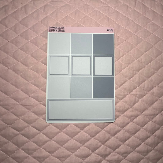 the Grays Planner Sticker Kit