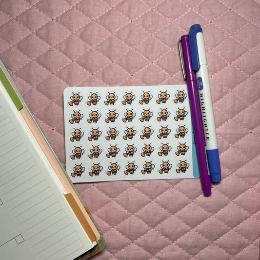Bee Sweep Icon Planner Stickers