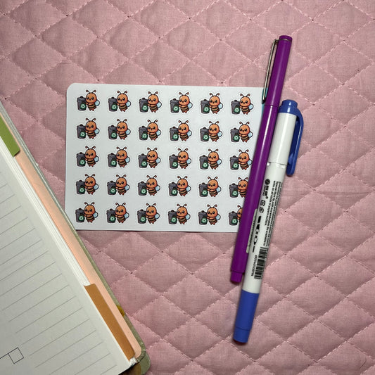 Bee Recycle Icon Planner Stickers