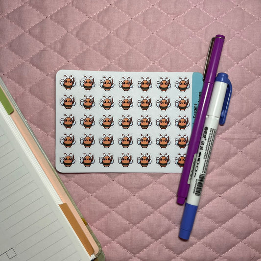 Bee Pencil Write Planner Stickers
