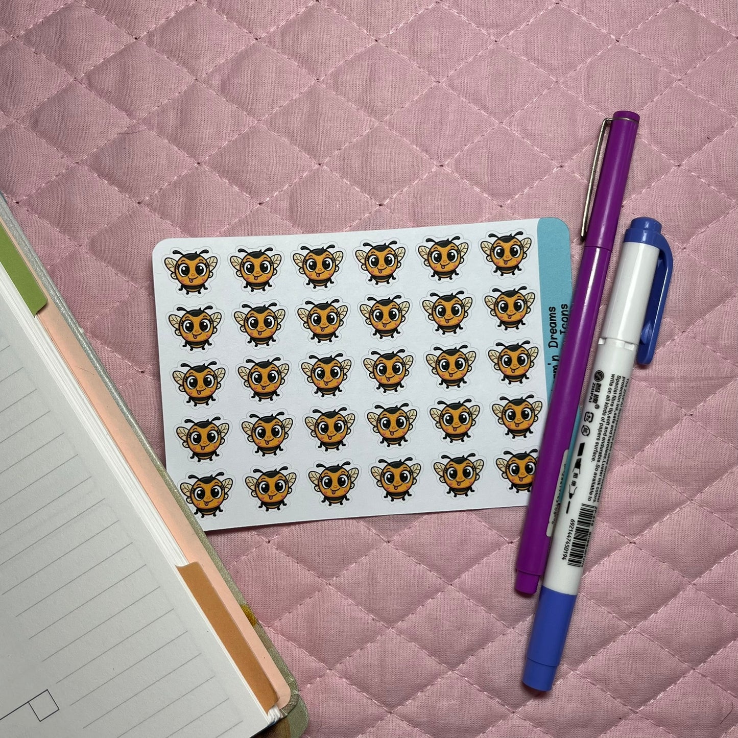 Bee Silly Icon Planner Stickers