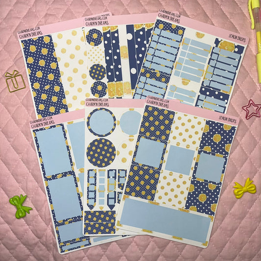 Lemon Drop Planner Sticker Kit