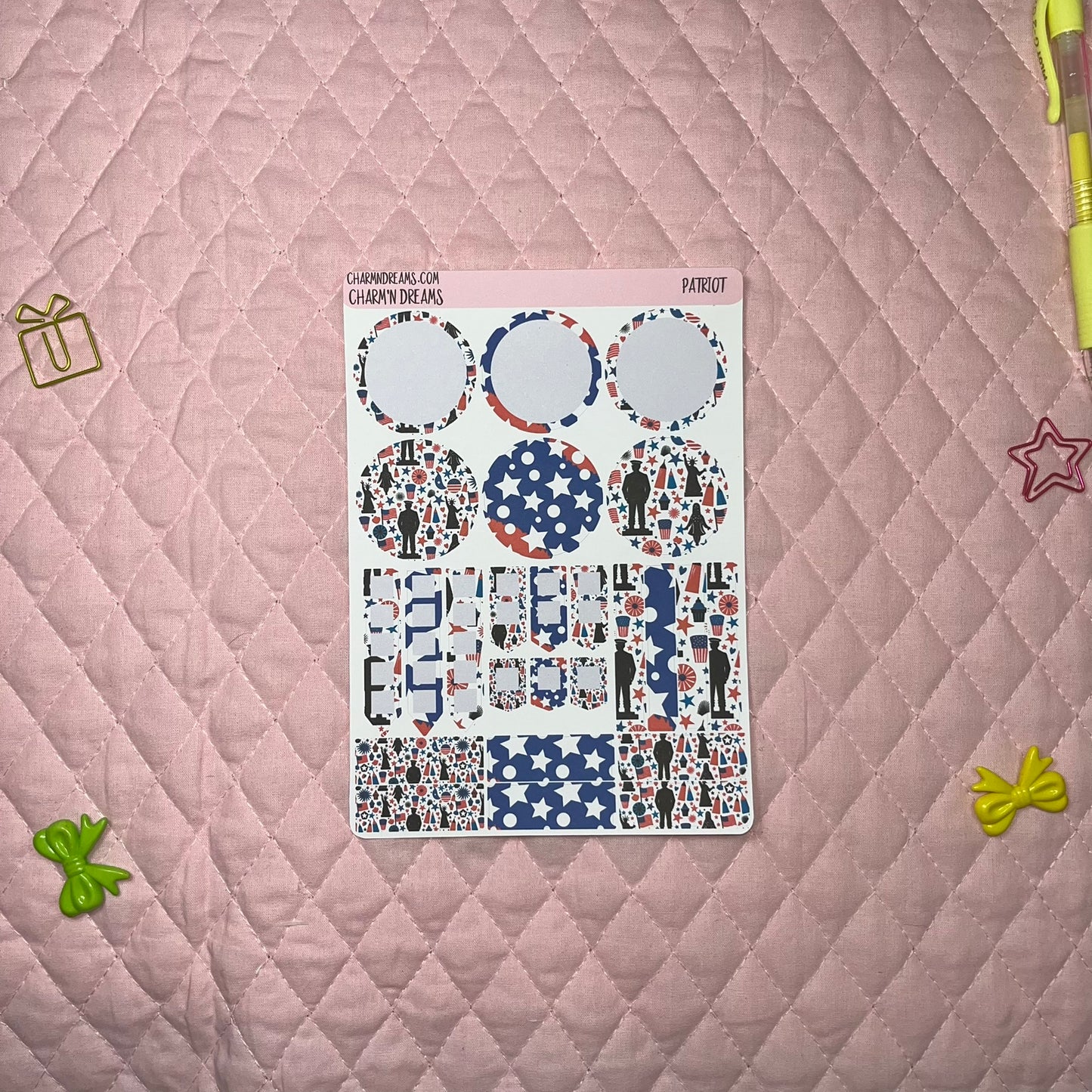Patriot Planner Sticker Kit