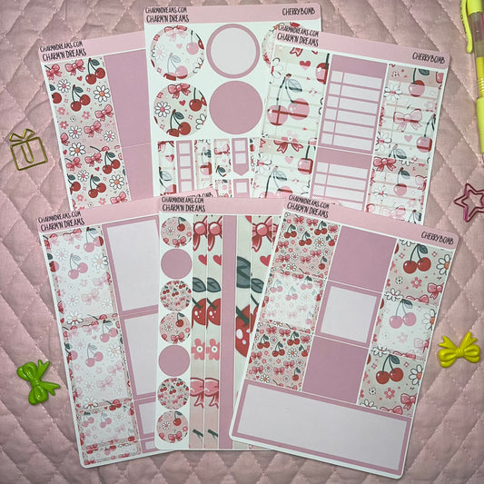 Cherry Bomb Planner Sticker Kit