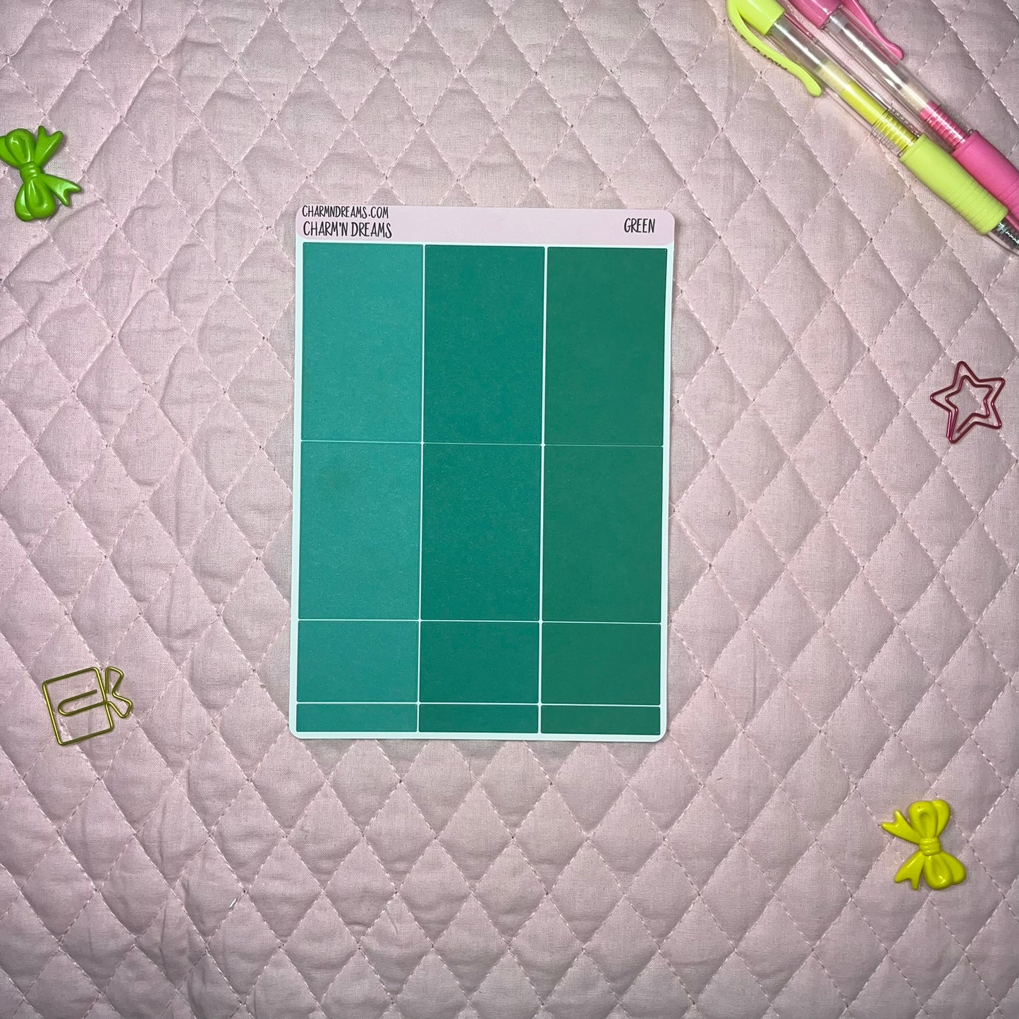 Green Planner Sticker Kit