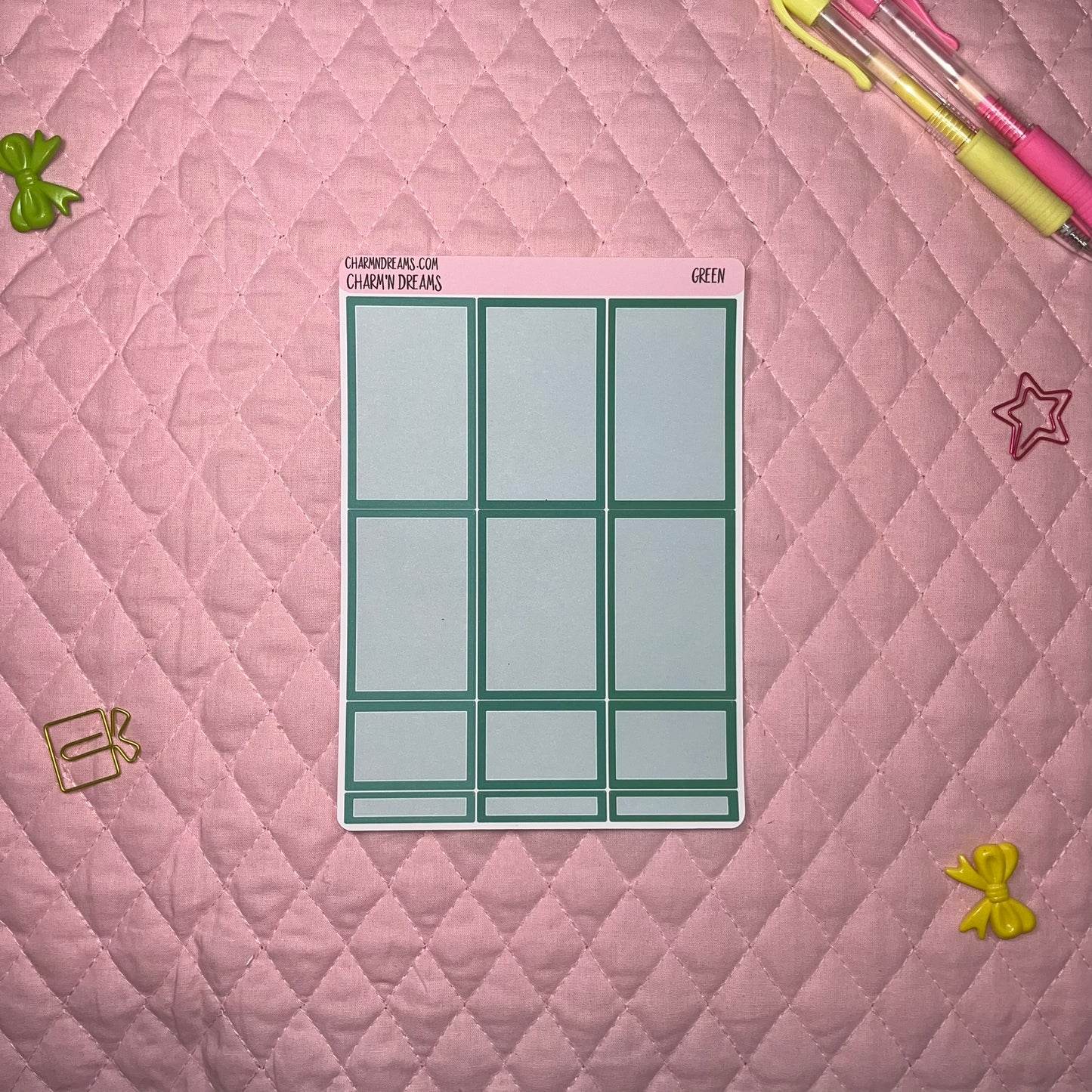 Green Planner Sticker Kit