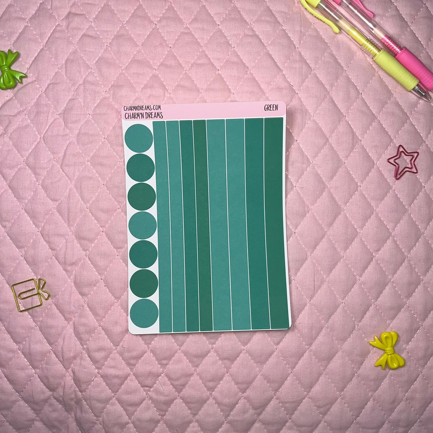 Green Planner Sticker Kit
