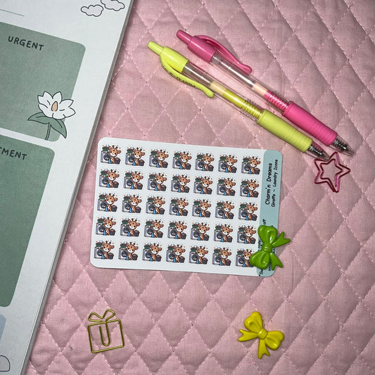 Giraffe Laundry Icon Planner Stickers