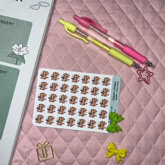 Giraffe Pizza Icon Planner Stickers