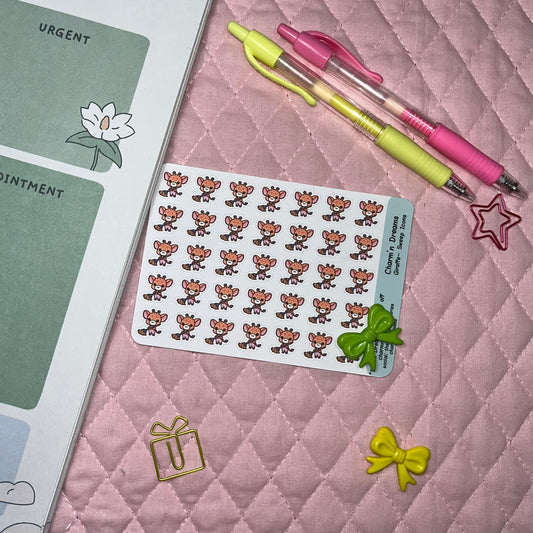 Giraffe Sweep Icon Planner Stickers