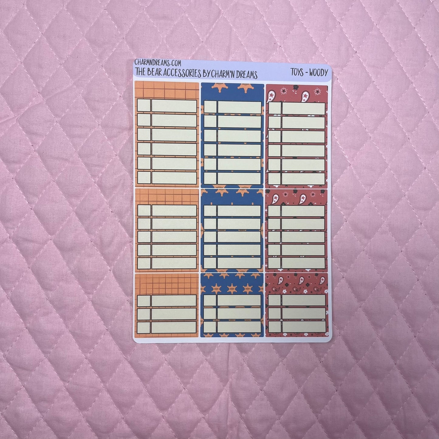 Toys Woody Planner Sticker Kit
