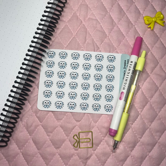 Medical Tooth Icon Planner Stickers