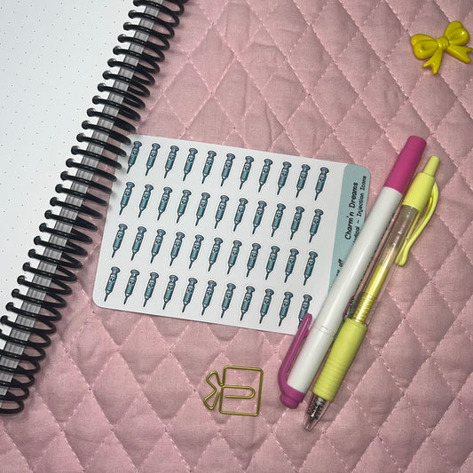 Medical Injection Icon Planner Stickers