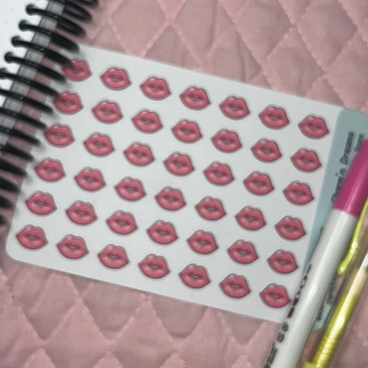 Beauty Lips Icon Planner Stickers