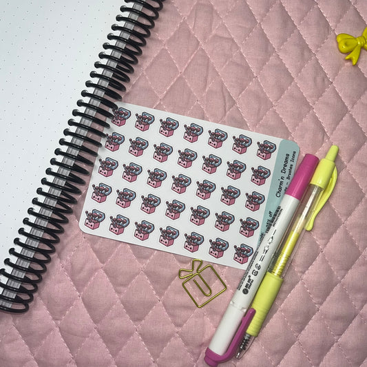 Beauty Makeup Brushes Icon Planner Stickers