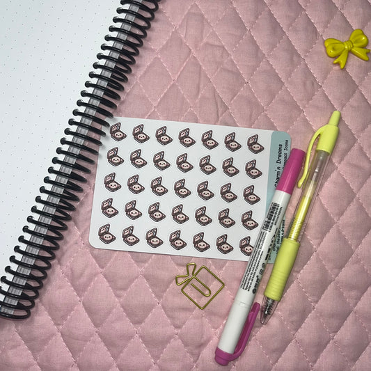 Beauty Compact Icon Planner Stickers