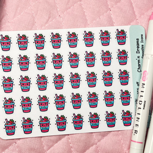 Drinks Smoothie Icon Planner Stickers