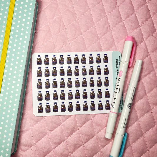 Drinks Cola Bottle Icon Planner Stickers