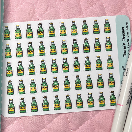 Drinks Lemon Lime Icon Planner Stickers