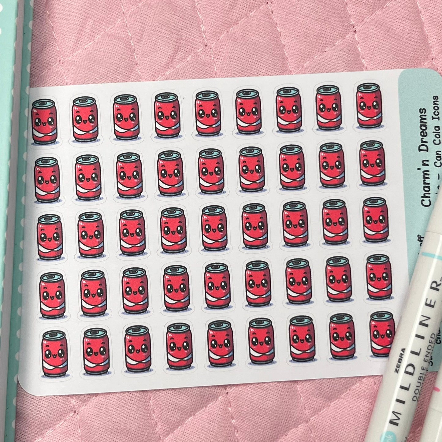 Drinks Cola Can Icon Planner Stickers