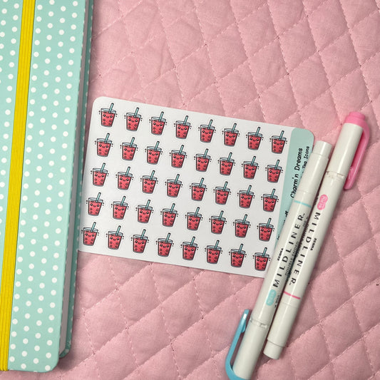 Drinks Iced Tea Icon Planner Stickers