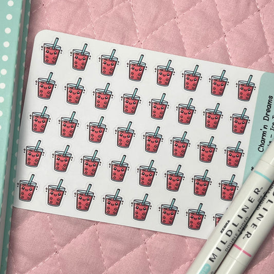 Drinks Iced Tea Icon Planner Stickers