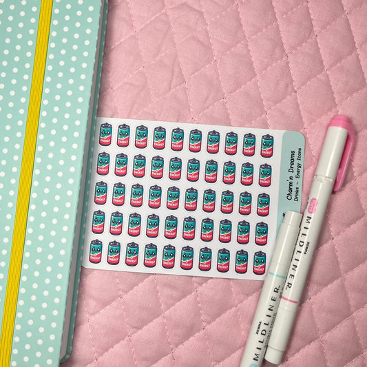 Drinks Energy  Icon Planner Stickers