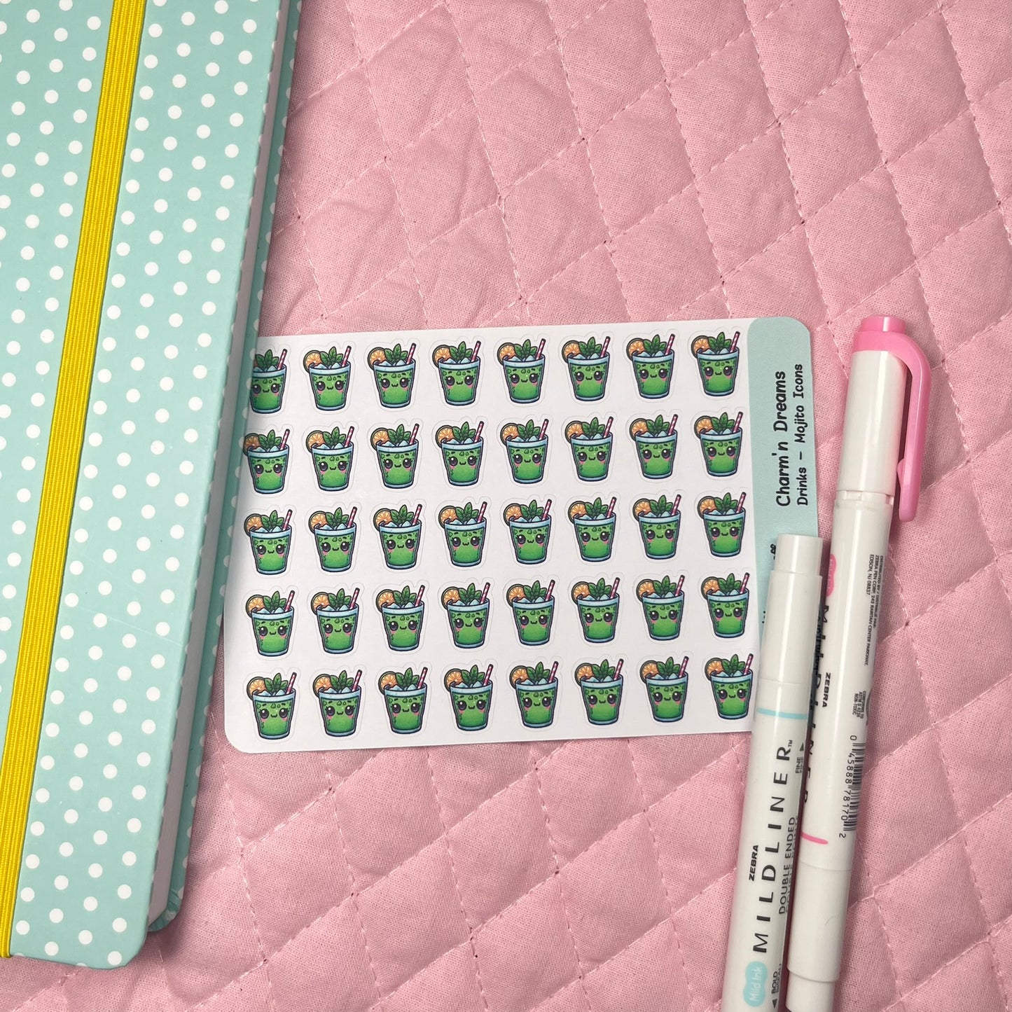 Drinks Mojito Icon Planner Stickers
