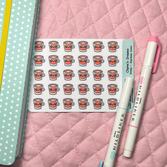 Drinks Espresso Icon Planner Stickers