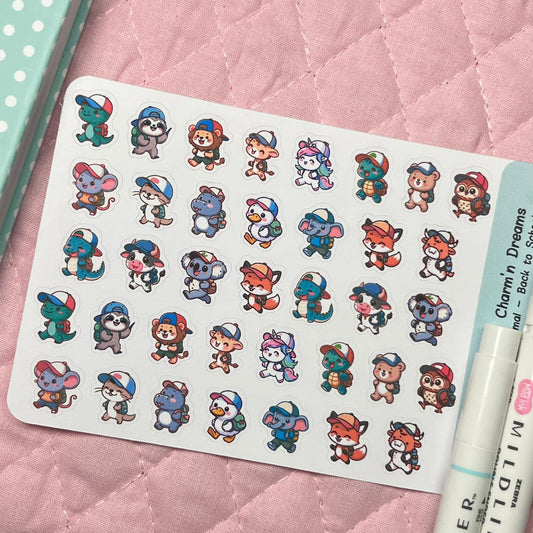 Friends Back to School Icon Planner Stickers