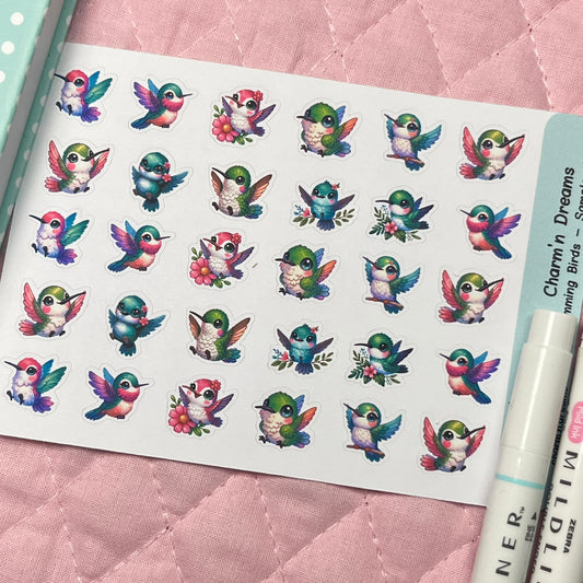 Hummingbird Icon Planner Stickers