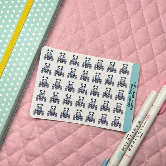 Panda Work Icon Planner Stickers