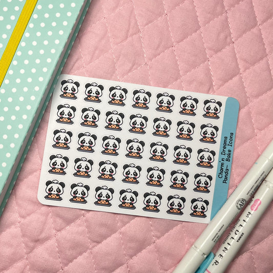 Panda Bake Icon Planner Stickers