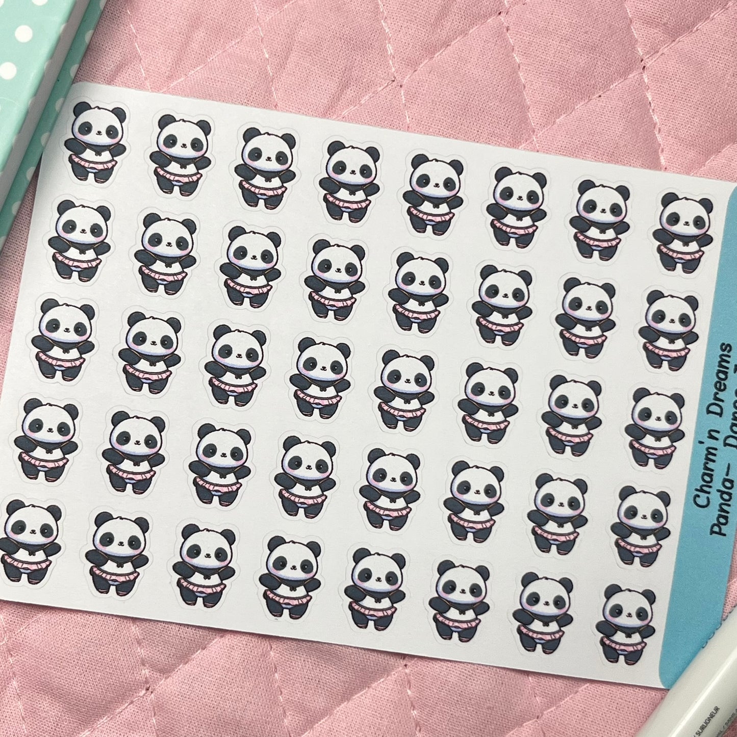 Panda Dance Icon Planner Stickers