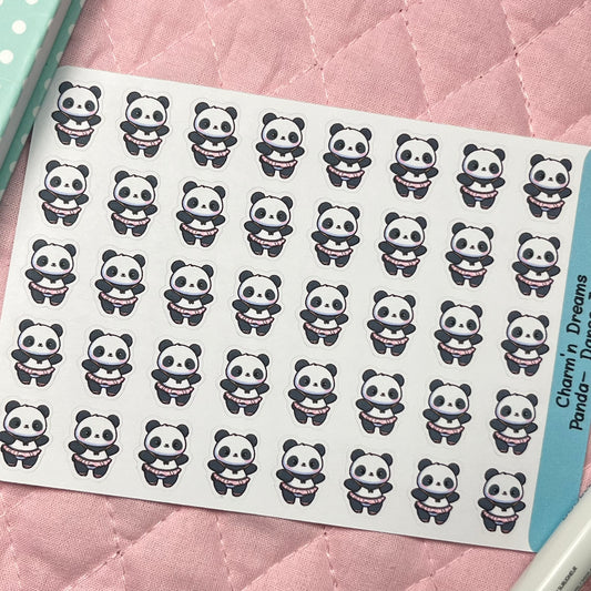 Panda Dance Icon Planner Stickers