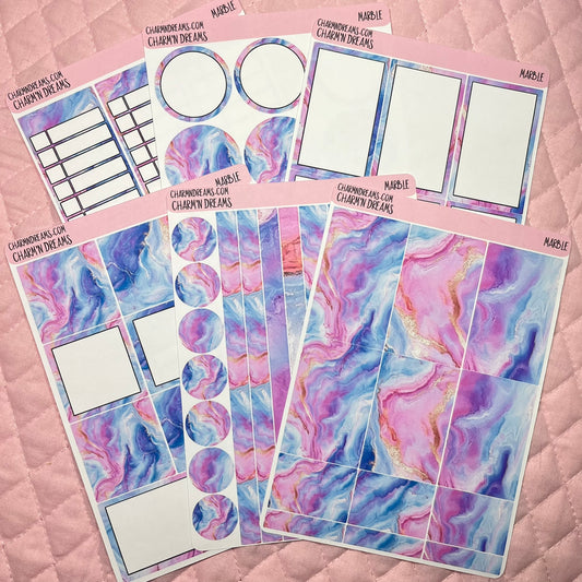 Marble Planner Sticker Kit