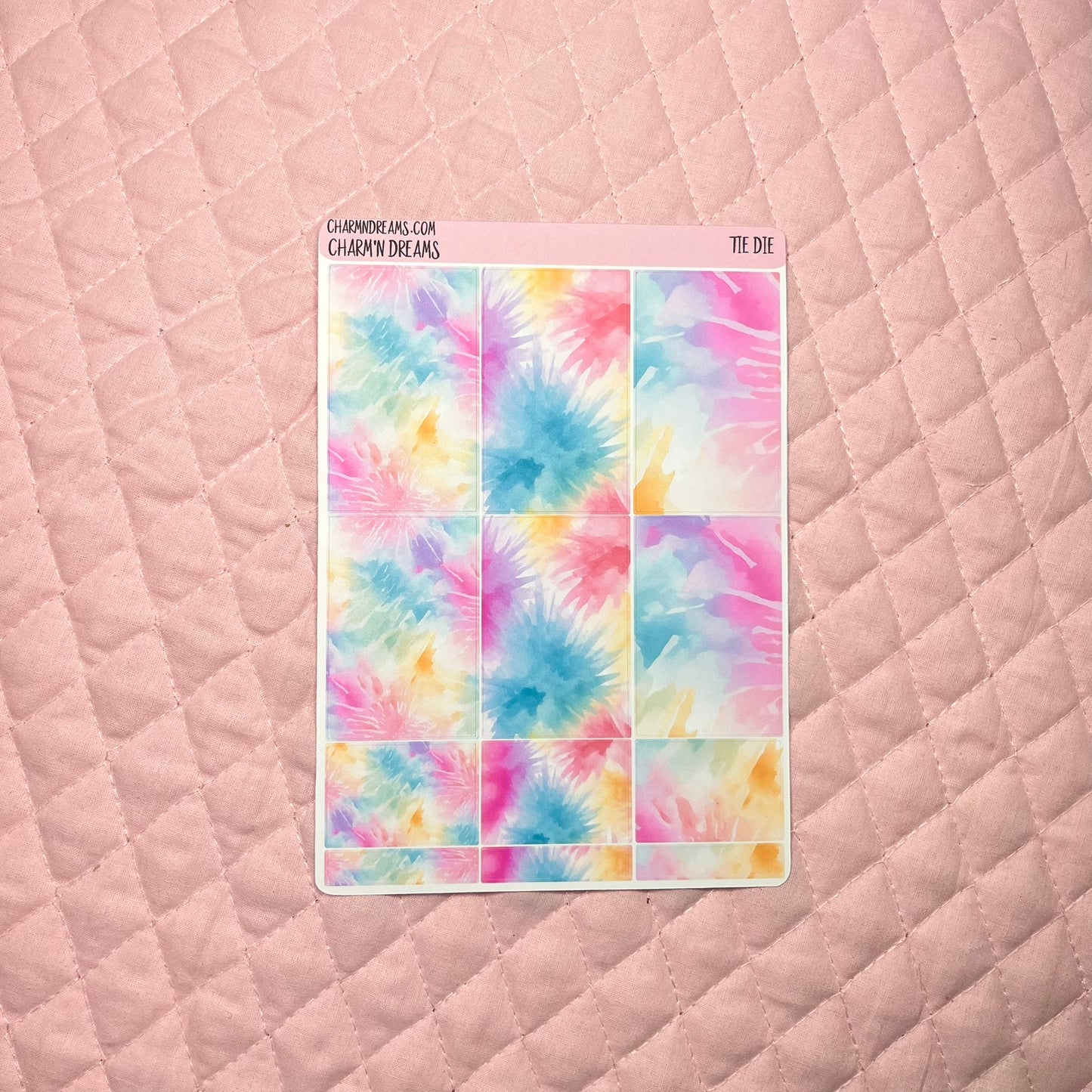 Tie Dye Planner Sticker Kit