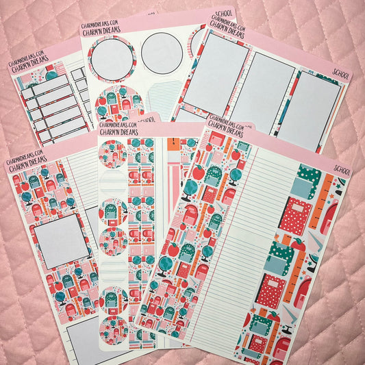 School Planner Sticker Kit
