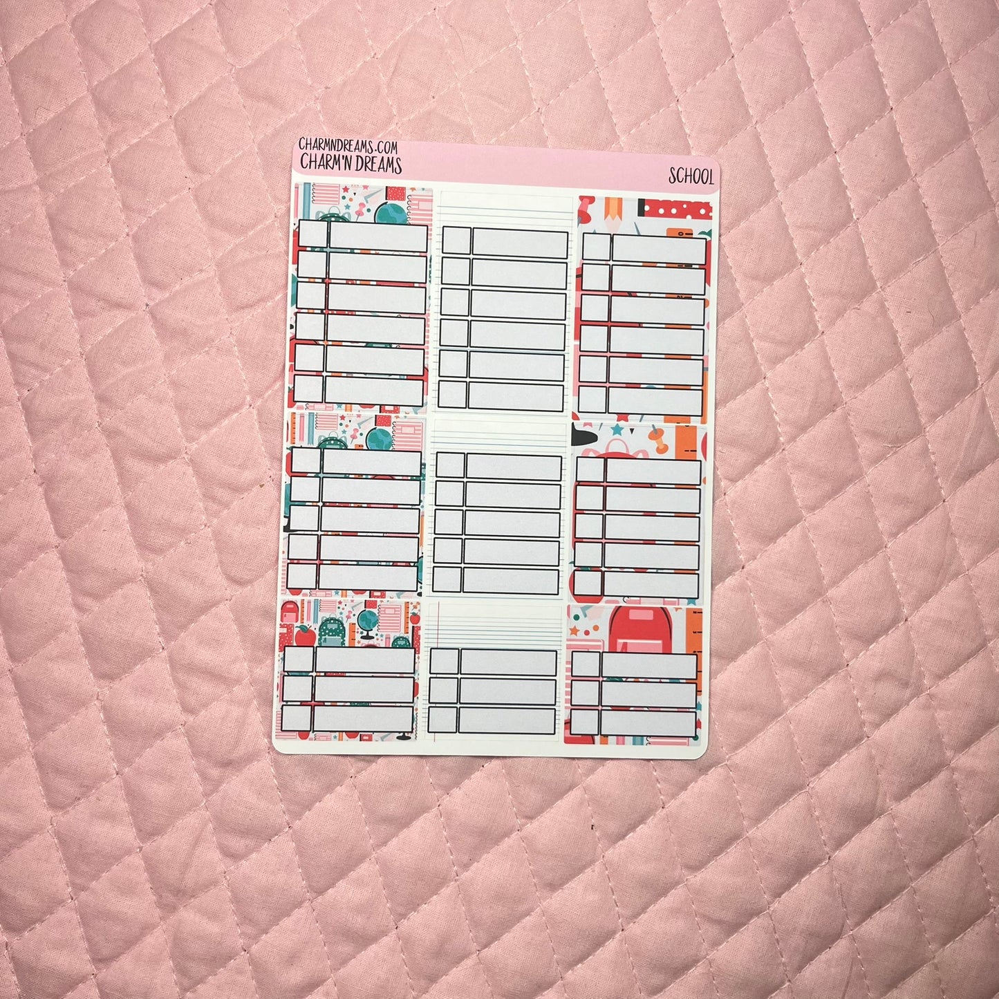 School Planner Sticker Kit