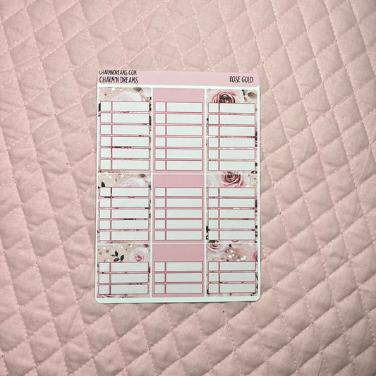 Rose Gold Planner Sticker Kit