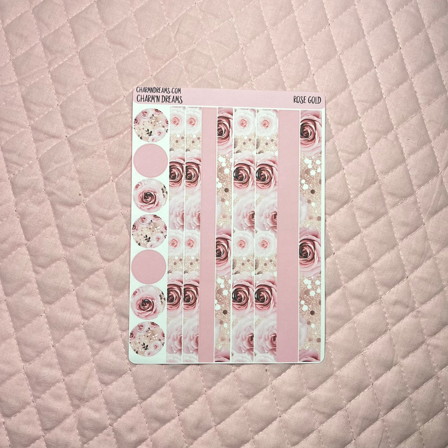 Rose Gold Planner Sticker Kit